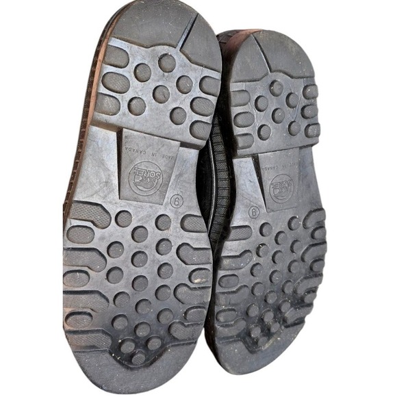 Sorel Glacier NL1042-010 Black Lined Winter Snow Boots Women's US 9 Excellent - Picture 3 of 10